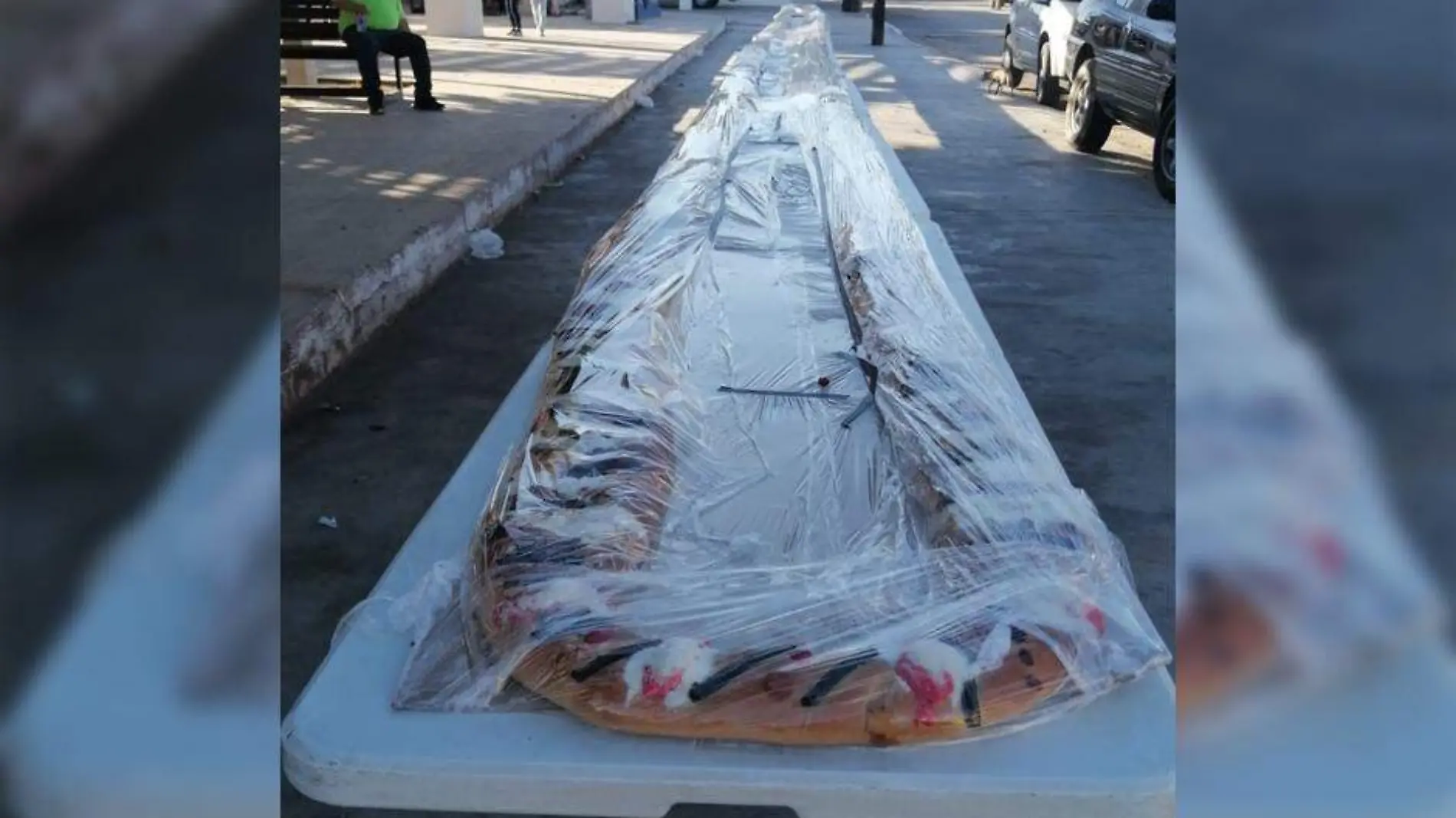 Rosca de Reyes gigante en Puerto San Carlos